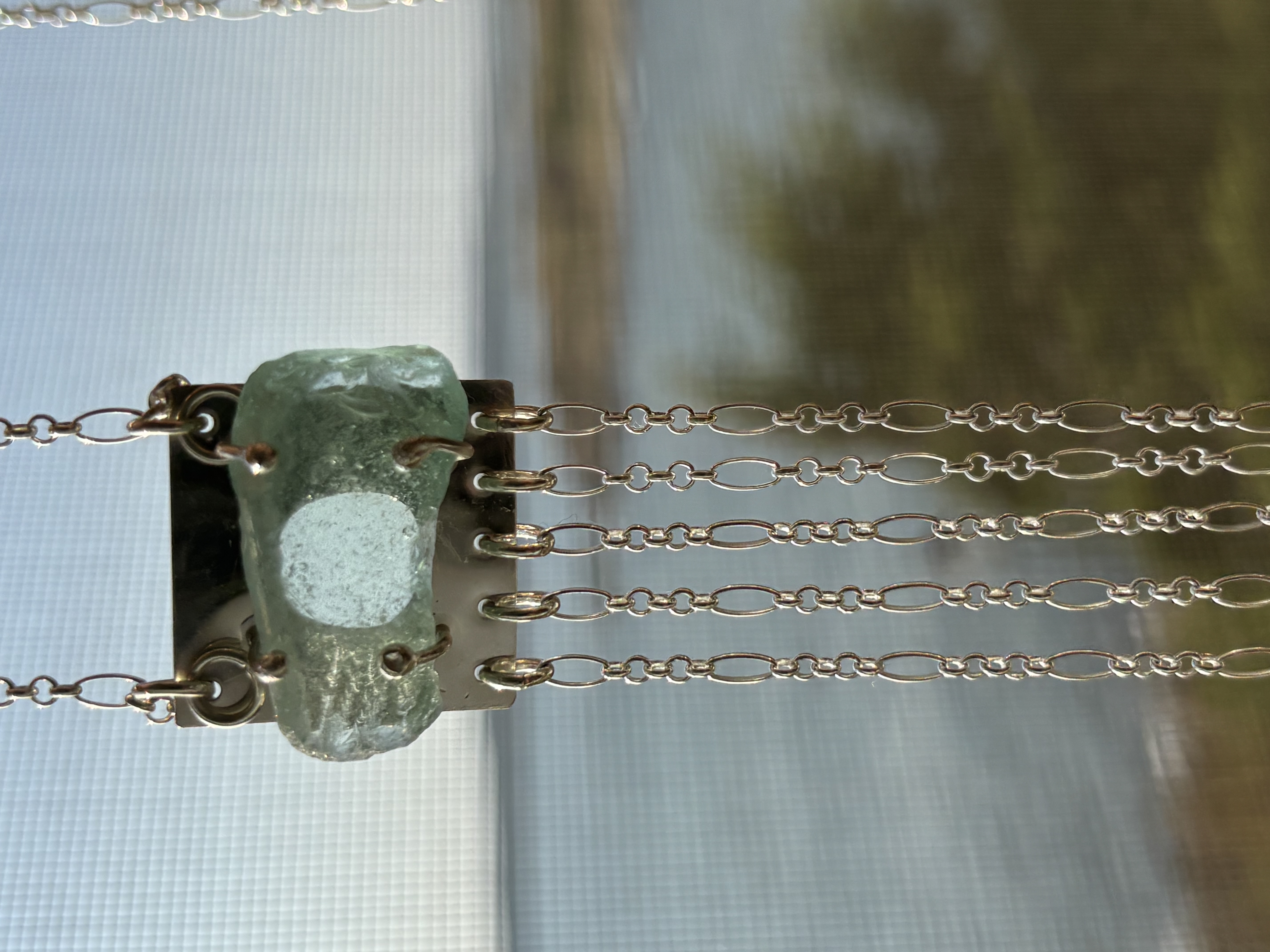 Sea through necklace product photo