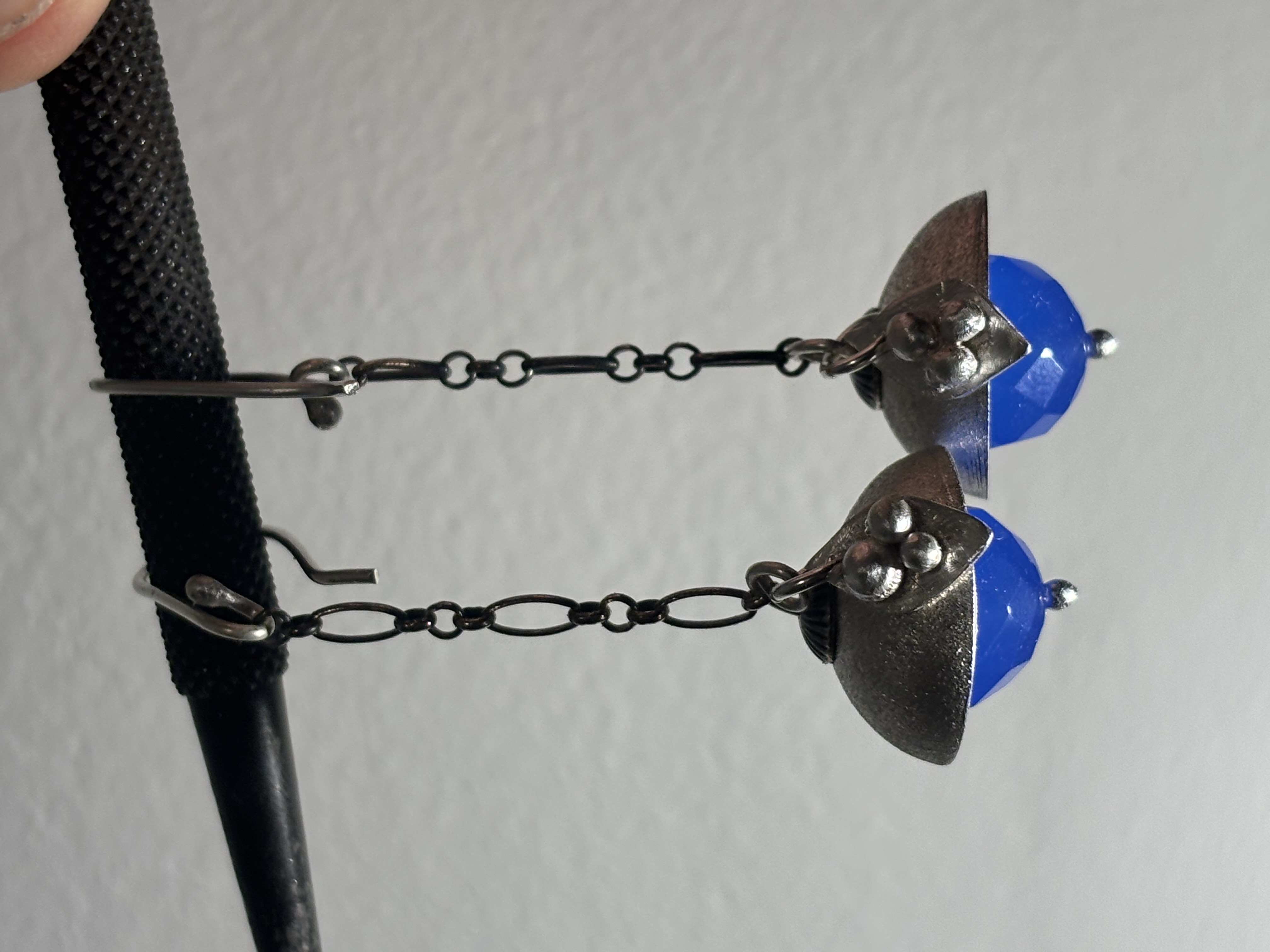 Blue drops earrings product photo